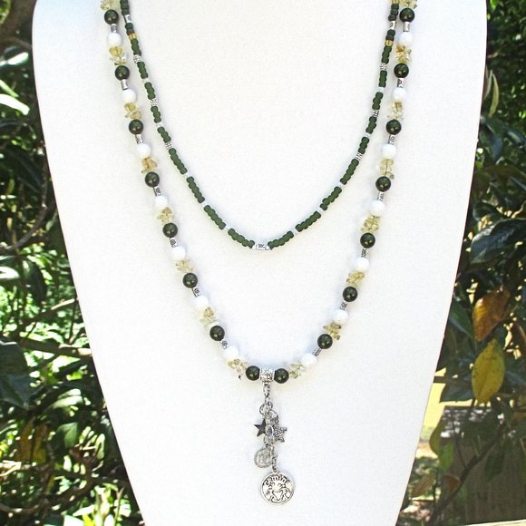 Jewelry | Gemini Stone And Pearl Long 